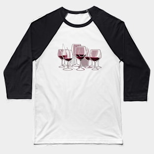 Elegant Wine Glass Symphony Illustration No. 655 Baseball T-Shirt